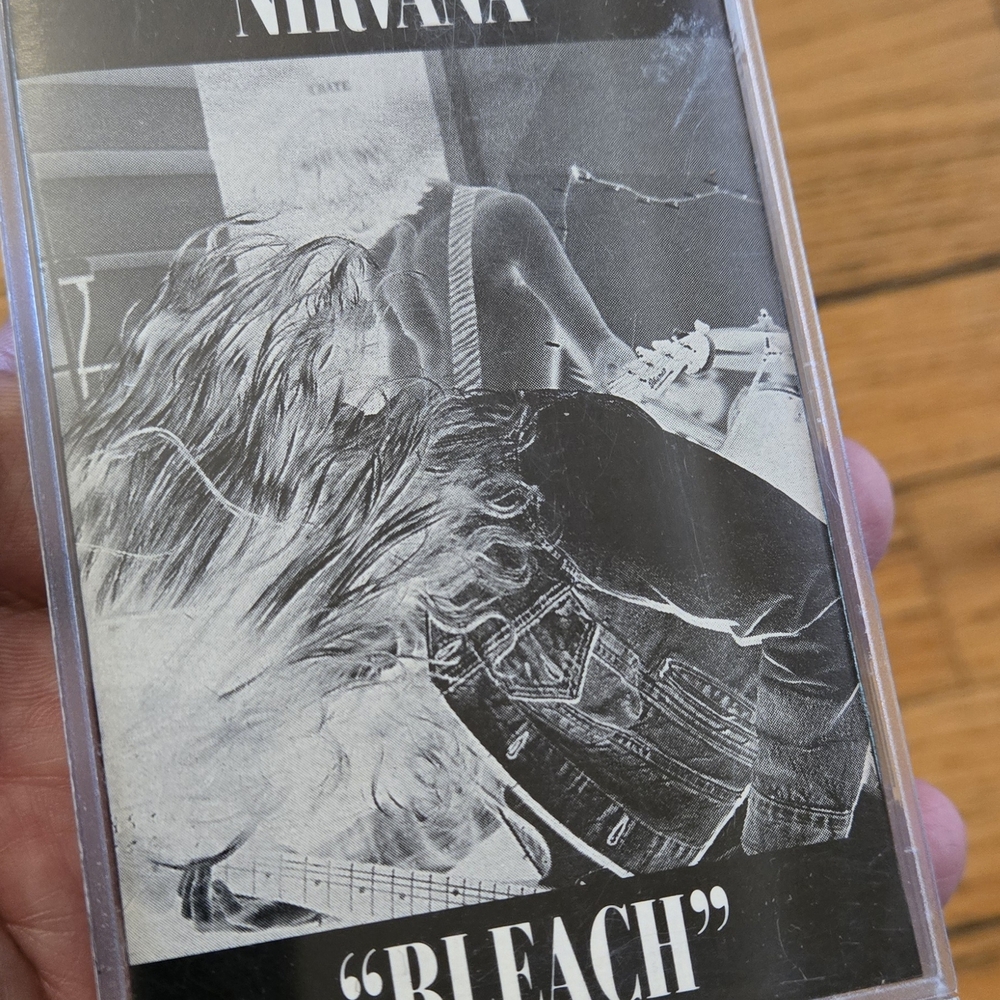 NIRVANA 'Bleach' Cassette in Black and White